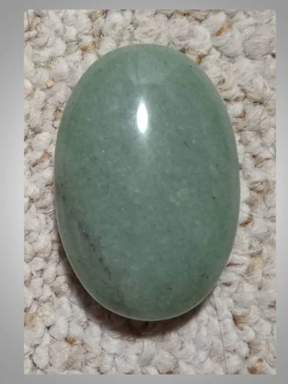 #2 Green Aventurine palm stone  Prosperity Calmness Balance
